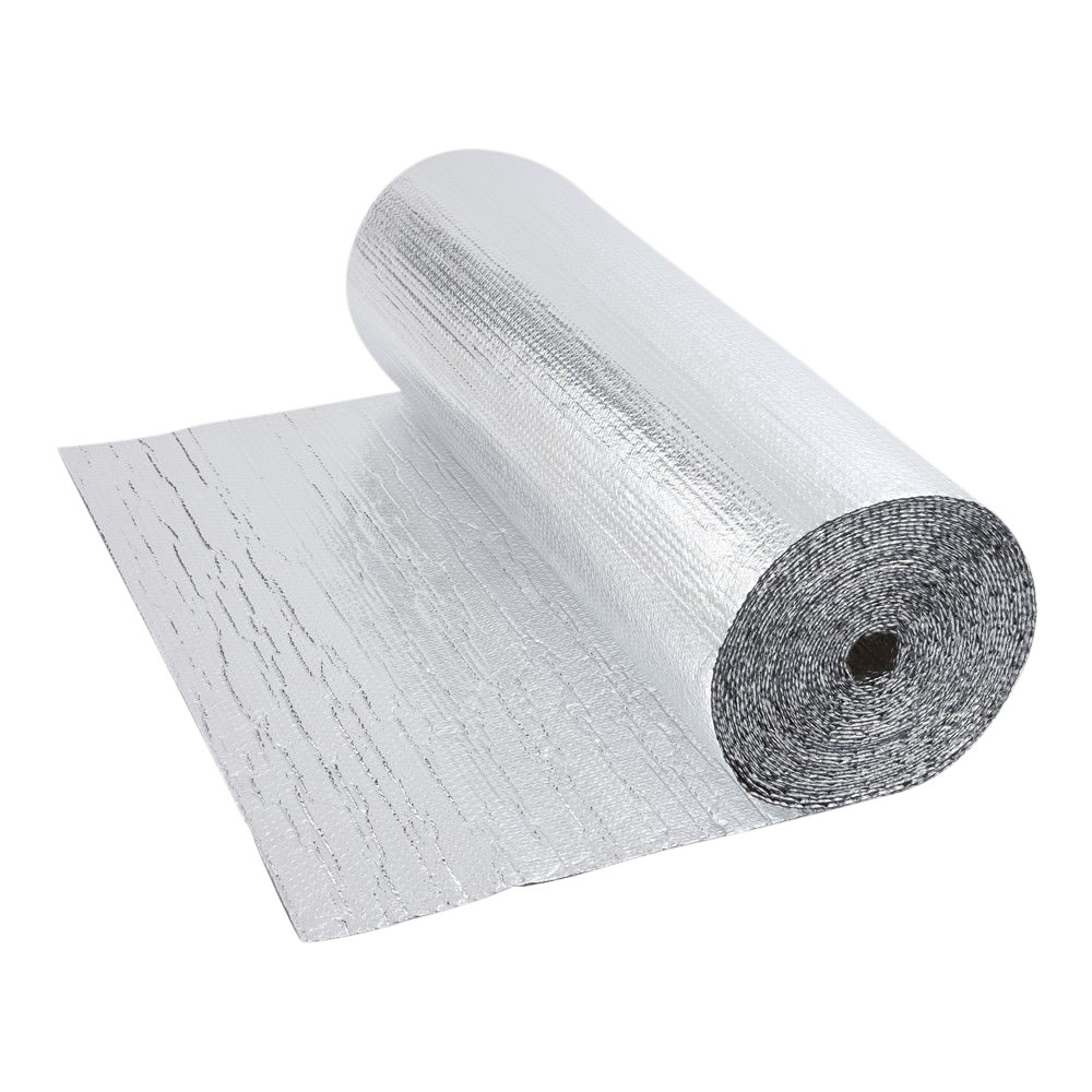 Isolante termico multistrato a bolle d’aria con due fogli di alluminio - 10m x 1,2m- 12m2