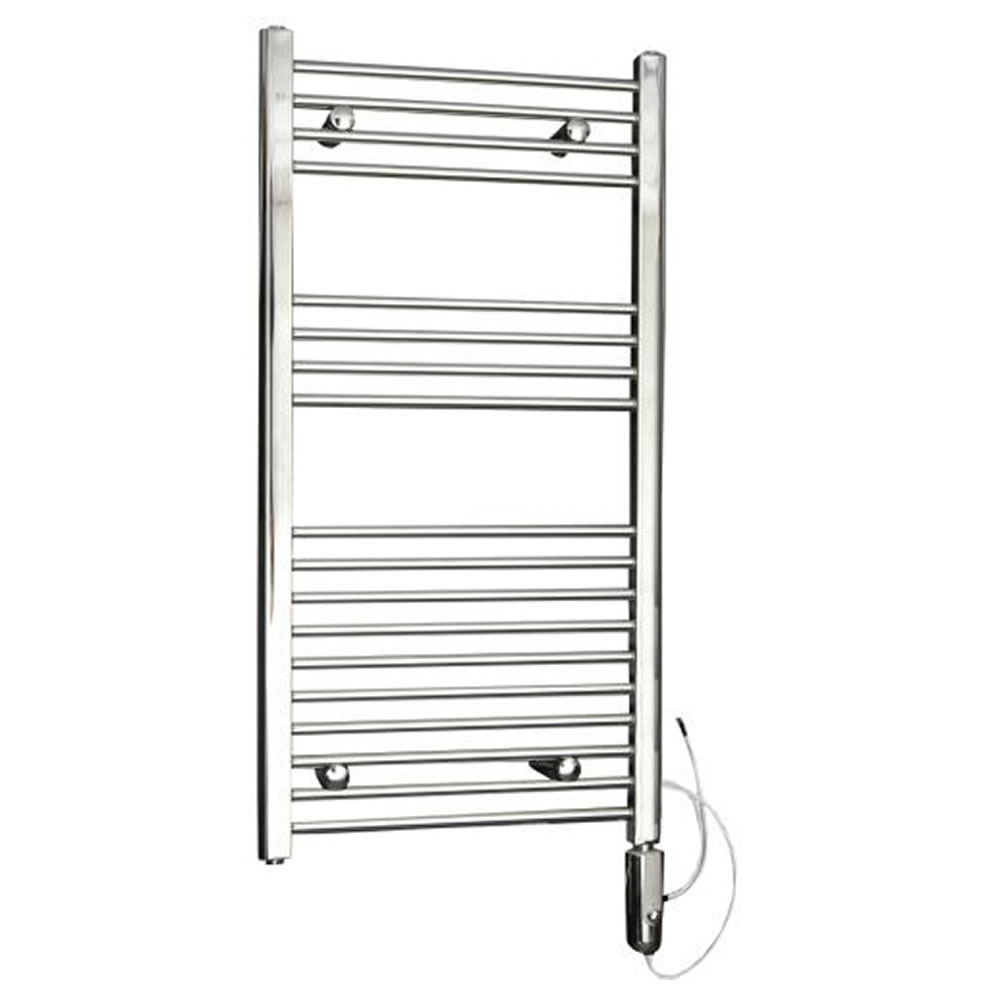 Radiatore Scaldasalviette Elettrico Termostatico Piatto - Cromato - 1000mm x 500mm x 30 mm - Ischia