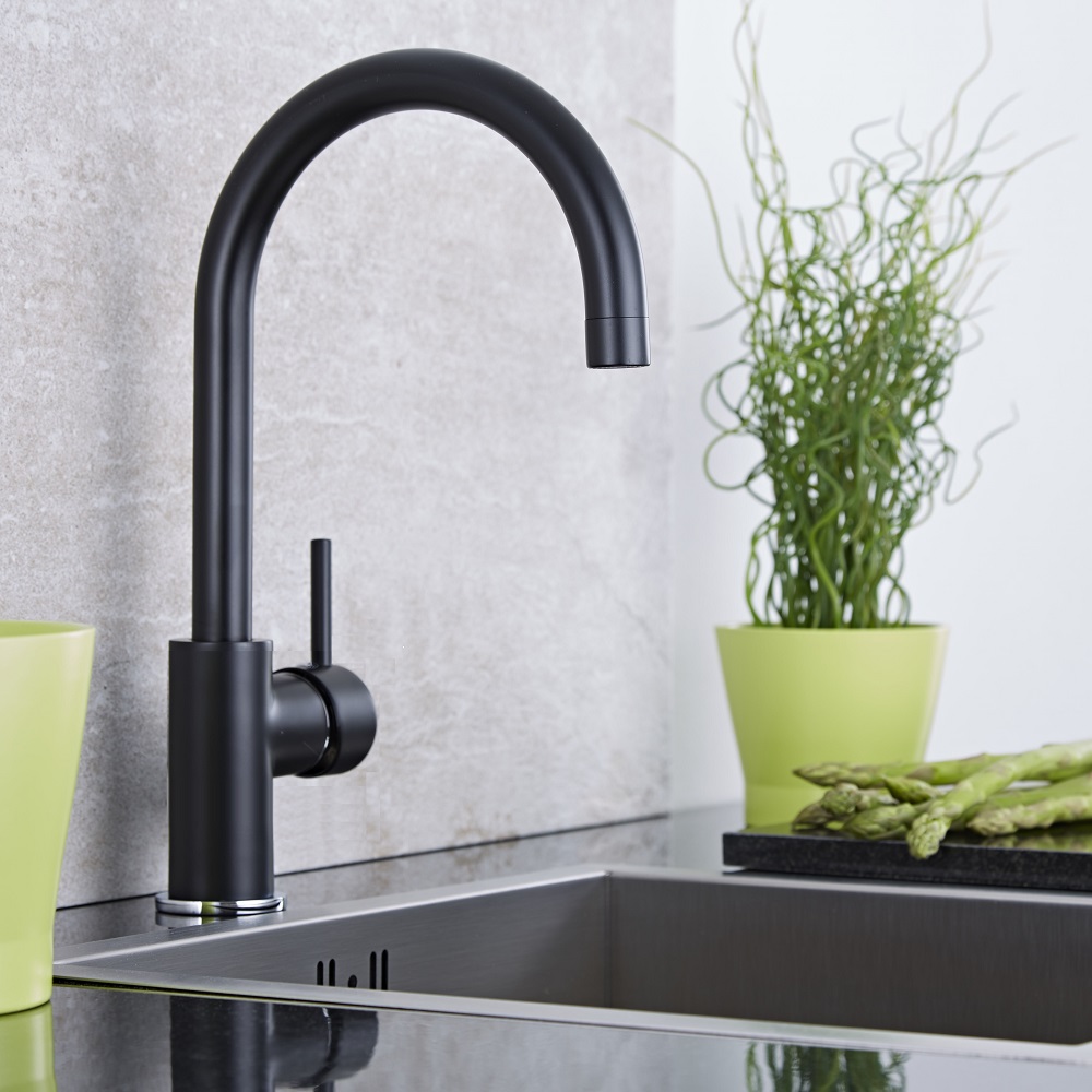 Rubinetto Miscelatore Lavello Cucina Colore Nero