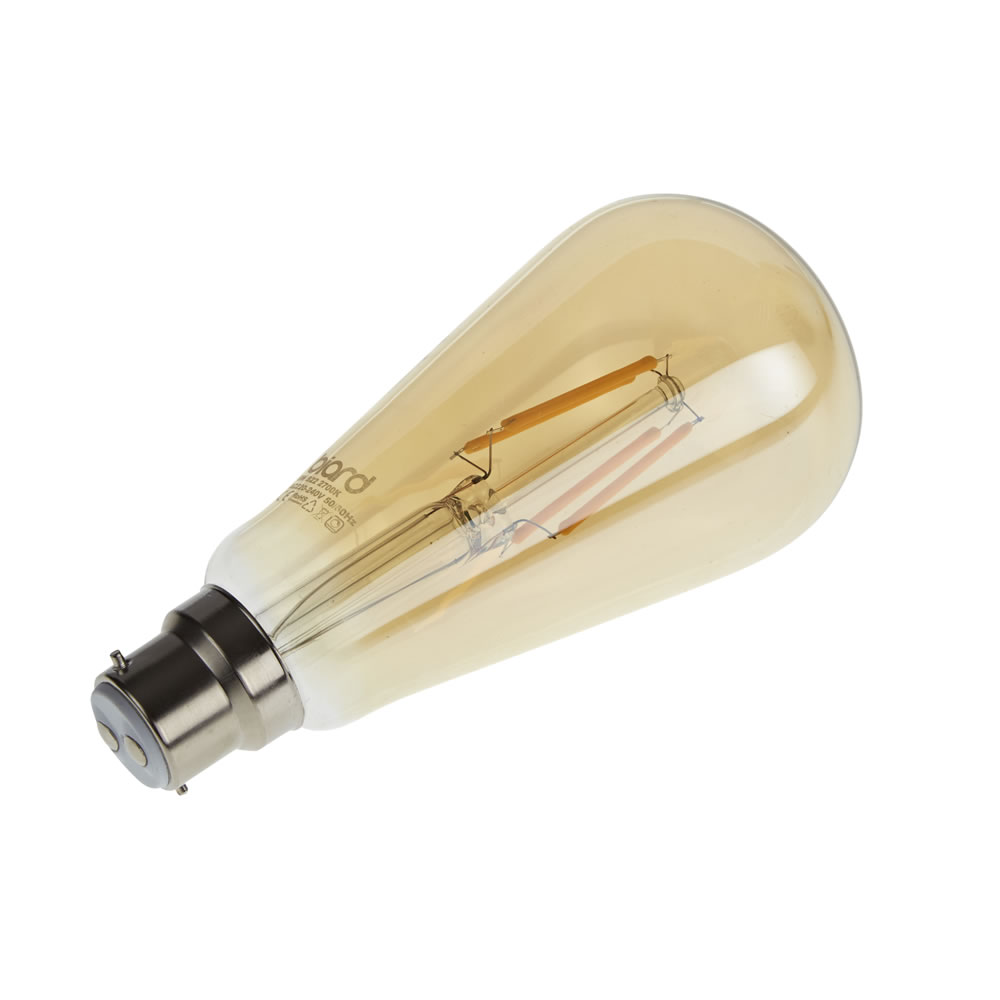 Biard Kit con 6 Lampadine Dimmerabili con Filamenti LED B22 6W in Stile Tradizionale