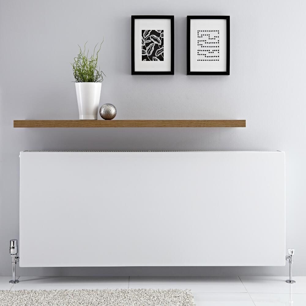 Radiatore a Piastra Orizzontale Doppio - Bianco - 600mm x 1400mm x 103mm – 3031 Watt - Type 22