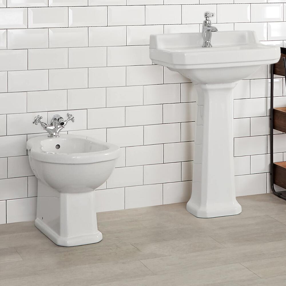 Bidet in Ceramica Bianca 405x390x565mm