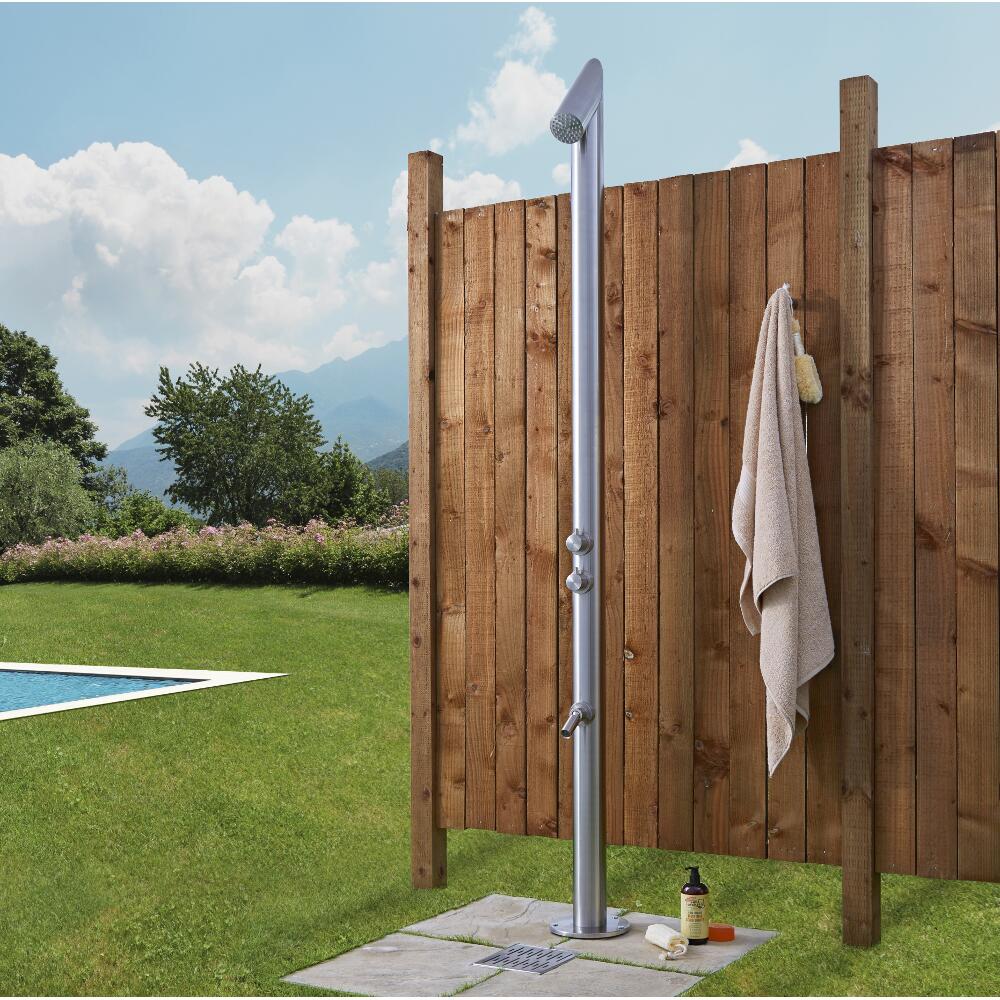 Doccia da Giardino in Acciaio Inossidabile a 2 Vie - Lugo