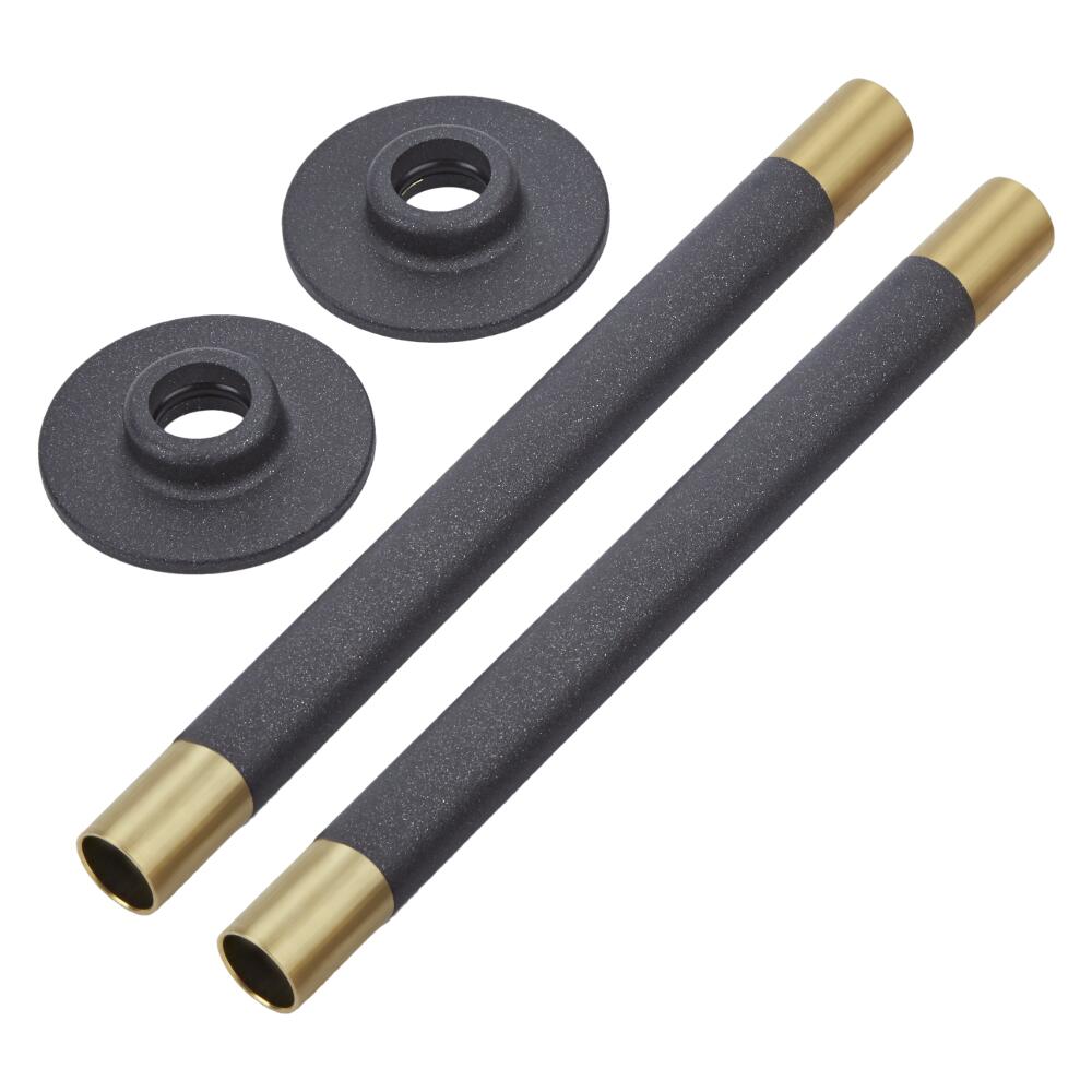 Guaine Copri Tubi con Finitura Antracite 180mm (Coppia)