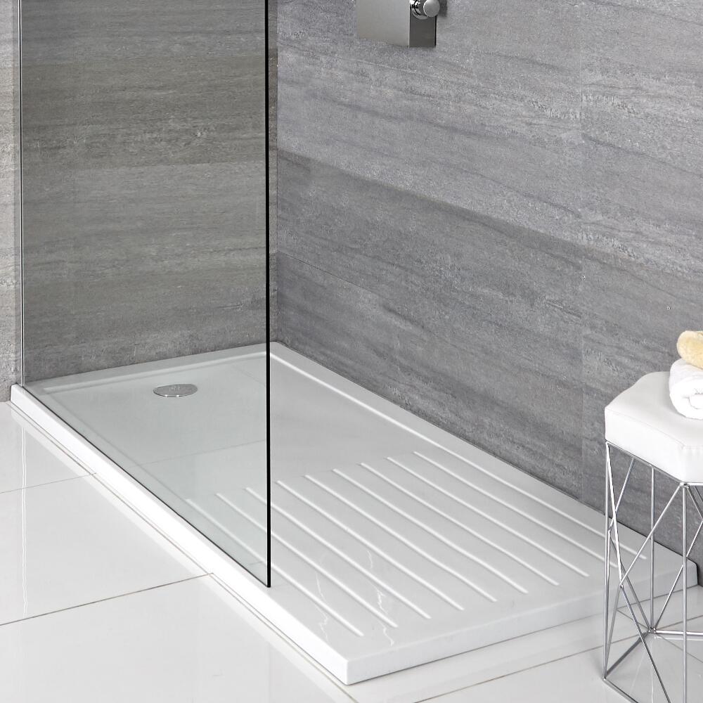 Piatto Doccia Rettangolare 1600x800mm con Sezione per Asciugarsi Duco Stone