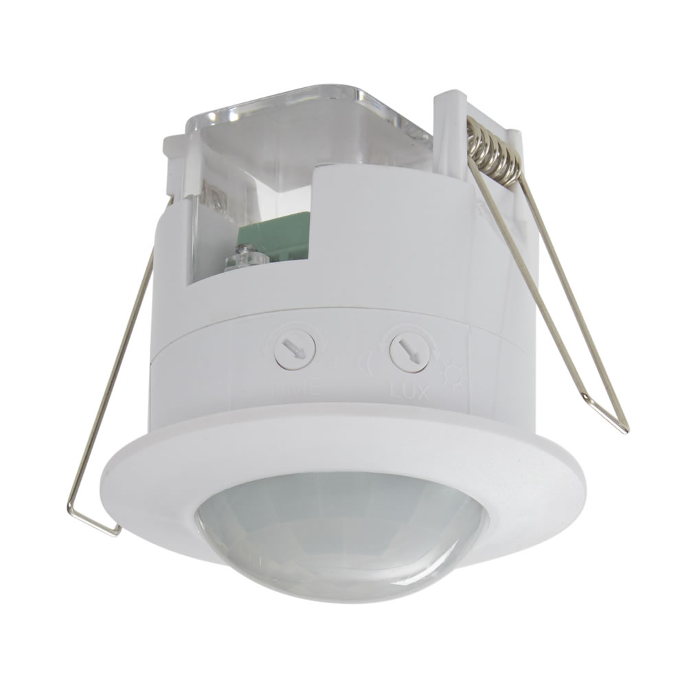 Sensore PIR ad Incasso a Soffitto 360° Bianco - Powermaster