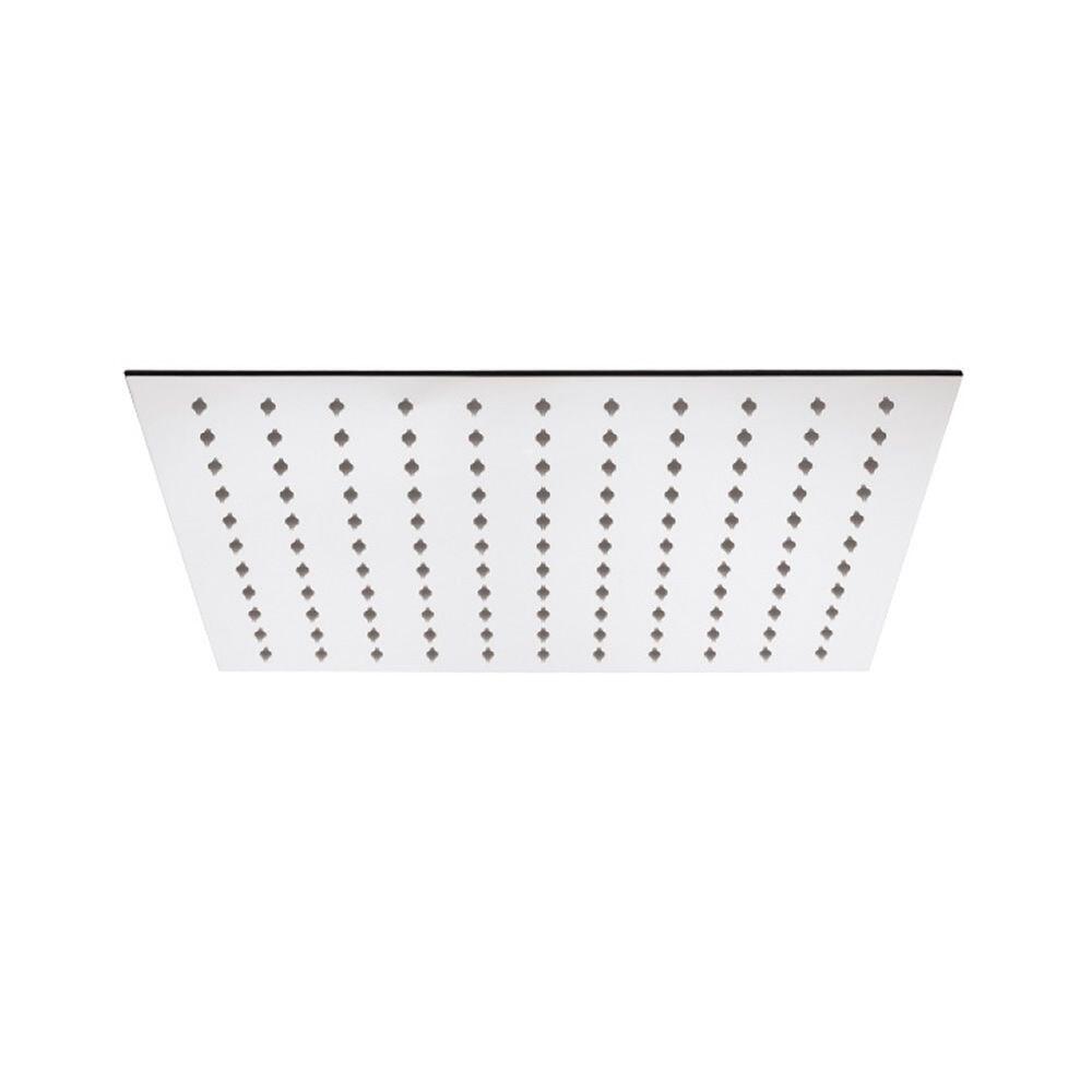 Soffione Fisso Quadrato Ultrapiatto Slimline 400 x 400mm con Limitatore di Flusso - Eco