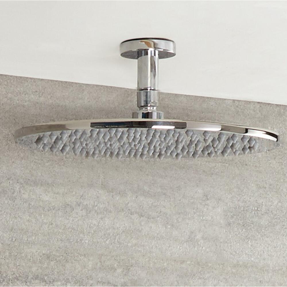 Braccio Doccia Tondo a Soffitto in Ottone Cromato 50mm