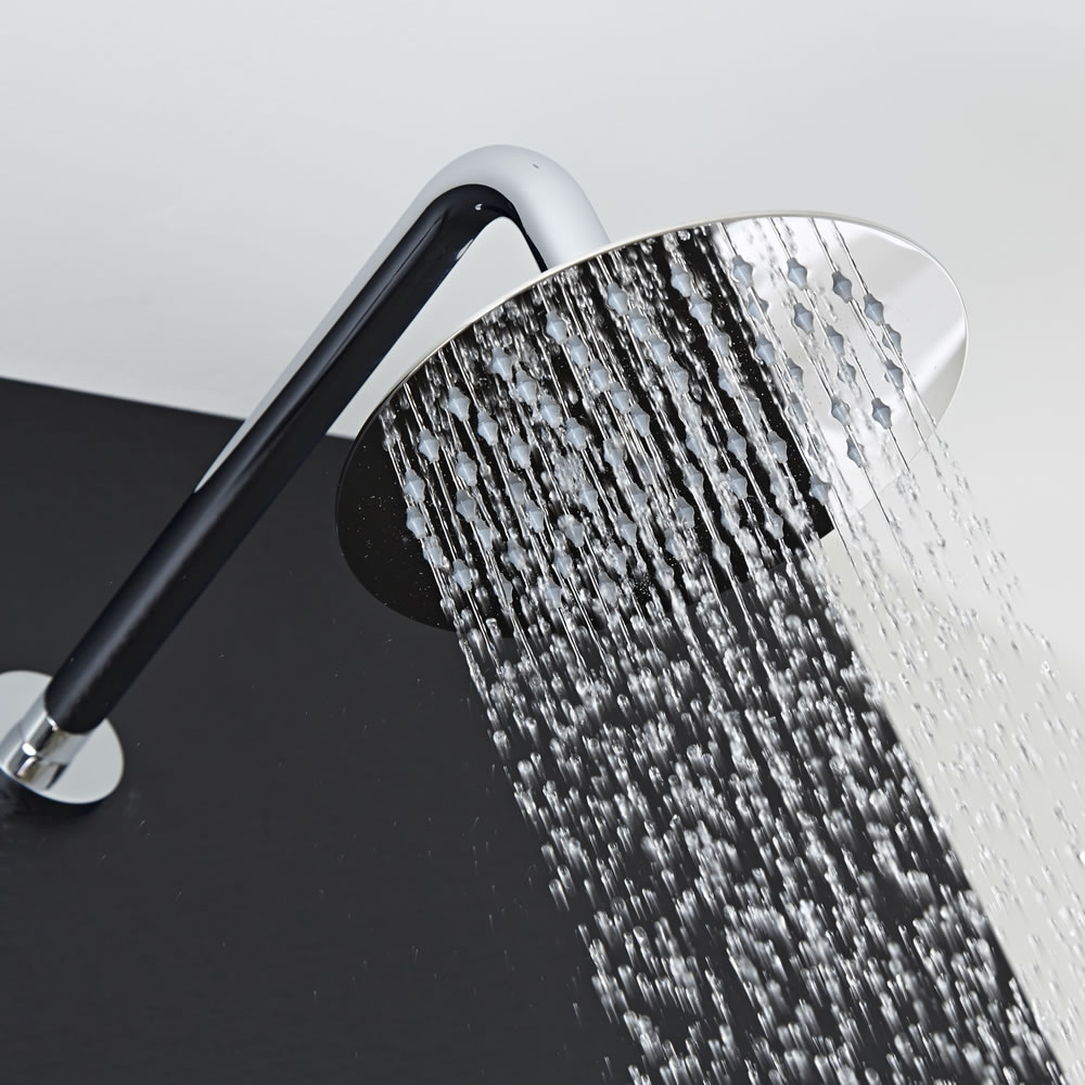 Soffione Circolate Ultrasottile Slimline di 200mm e Braccio Doccia
