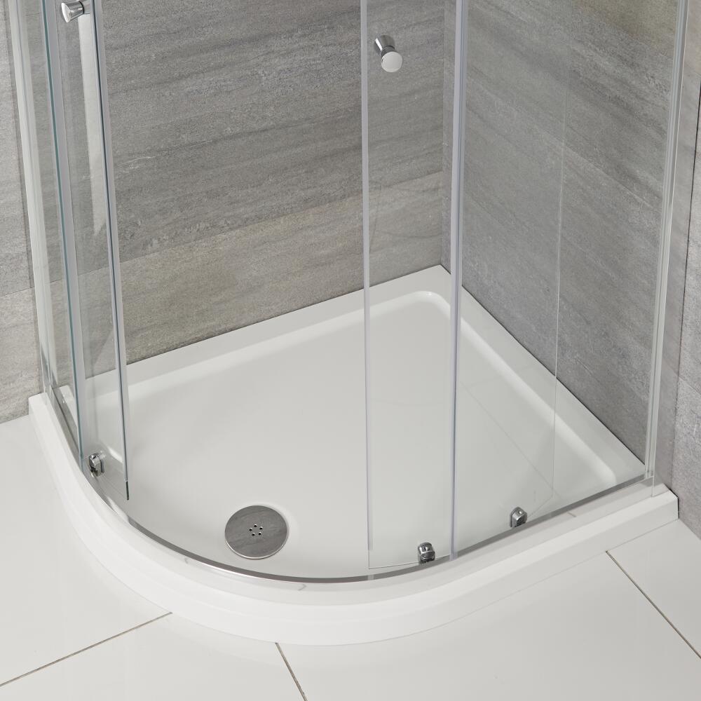 Piatto Doccia Angolare con Curva a Sinistra 1200x800mm Semicircolare Maxon