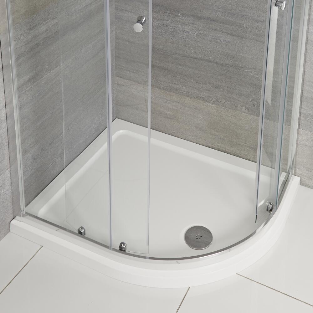 Piatto Doccia Angolare 900x800mm con Curva a Destra Semicircolare Maxon