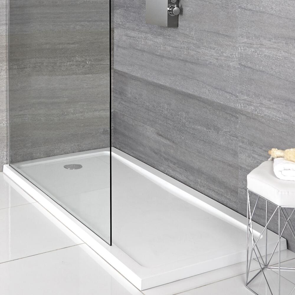 Piatto Doccia Rettangolare 1700x700mm con Sezione per Asciugarsi Duco Stone