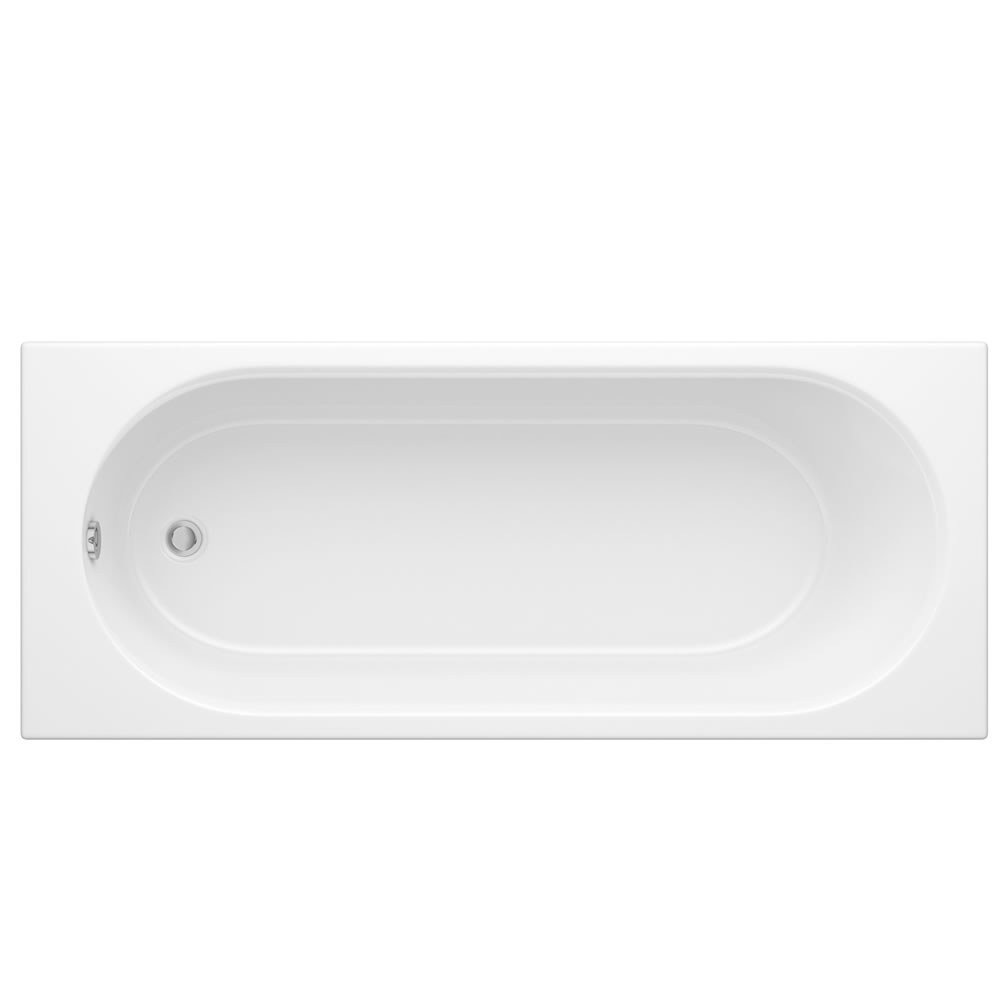 Vasca da Bagno Bianco in Acrilico con Design Arrotondato Alswear – Disponibile in Diverse Misure