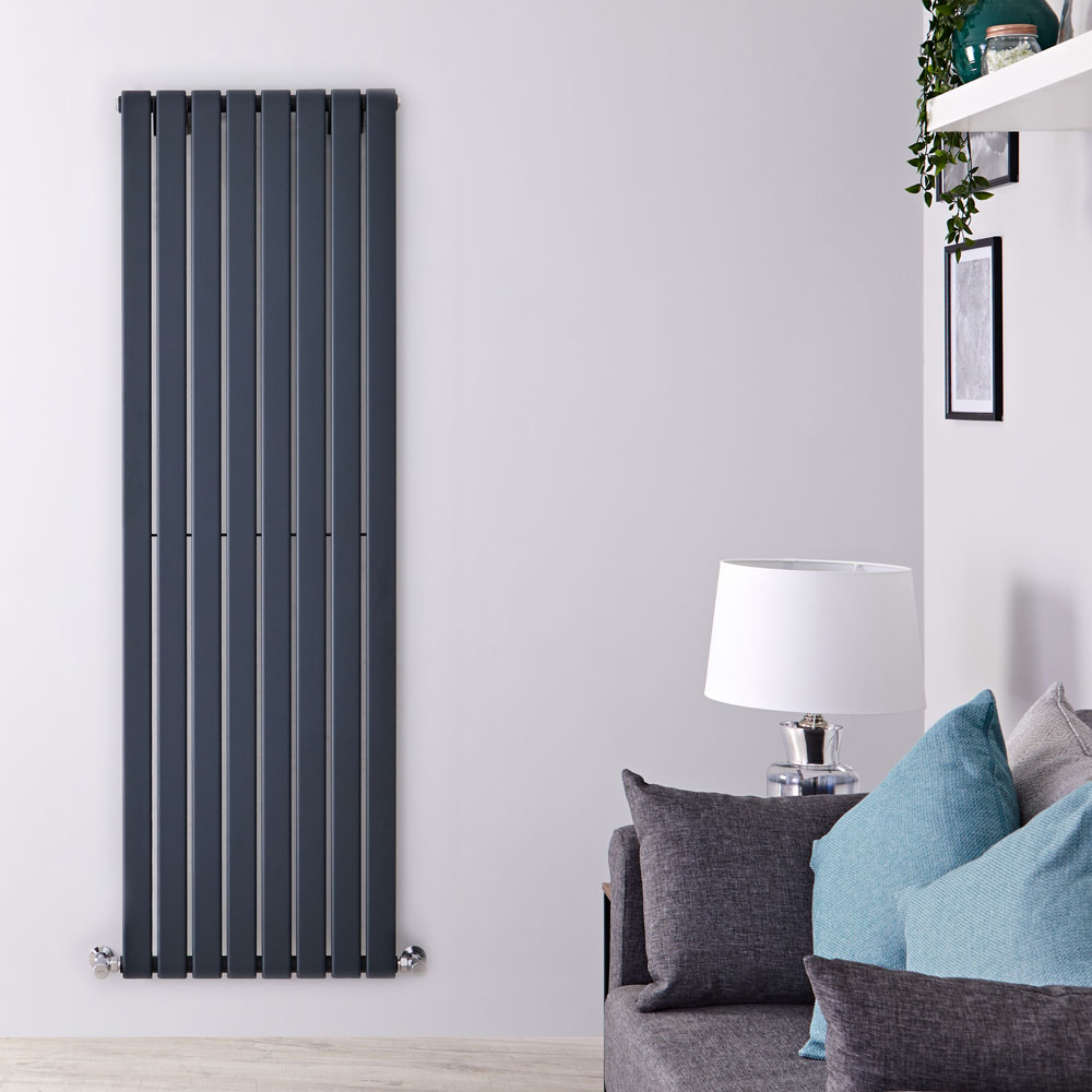 Radiatore di Design Verticale - Antracite - 1780mm x 560mm x 47mm - 1316 Watt - Delta