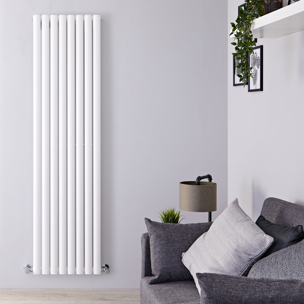 Radiatore di Design Verticale - Bianco - 1780mm x 472mm x 56mm - 1190 Watt - Revive