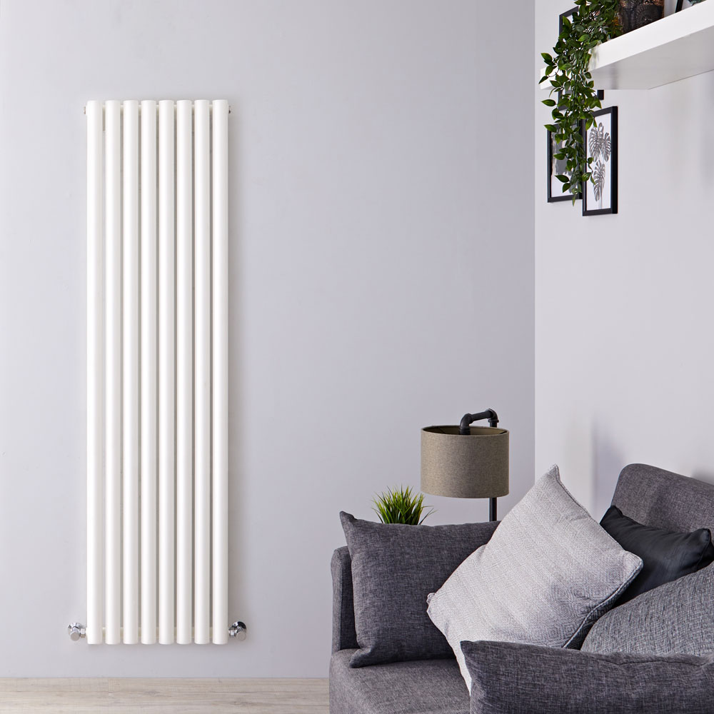 Radiatore di Design Verticale - Bianco - 1780mm x 472mm x 80mm - 1391 Watt - Savy