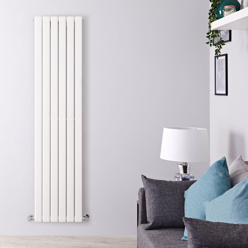 Radiatore di Design Verticale - Bianco - 1780mm x 420mm x 47mm - 987 Watt - Delta