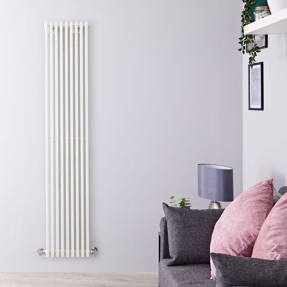 Radiatore di Design Verticale - Bianco - 1780mm x 342mm x 84mm - 1177 Watt - Fin