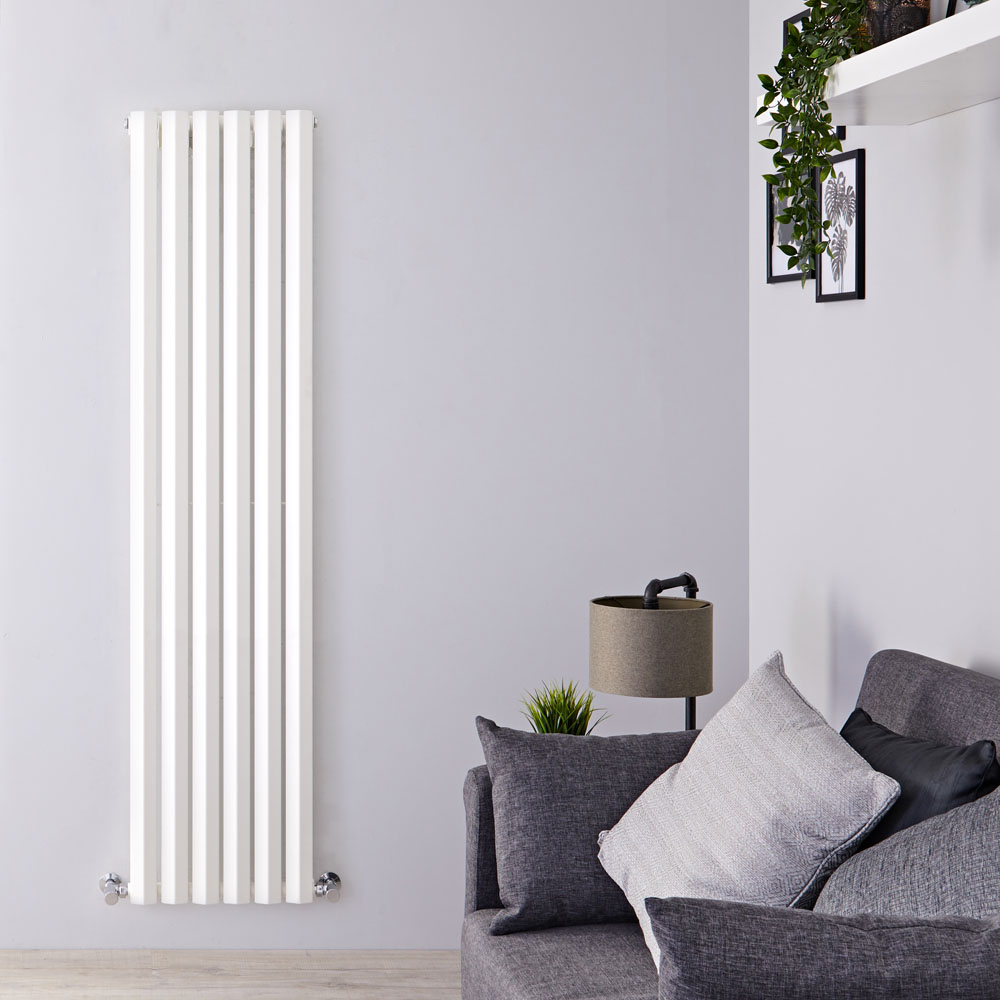Radiatore di Design Verticale - Bianco - 1780mm x 420mm x 60mm - 1050 Watt - Rombo
