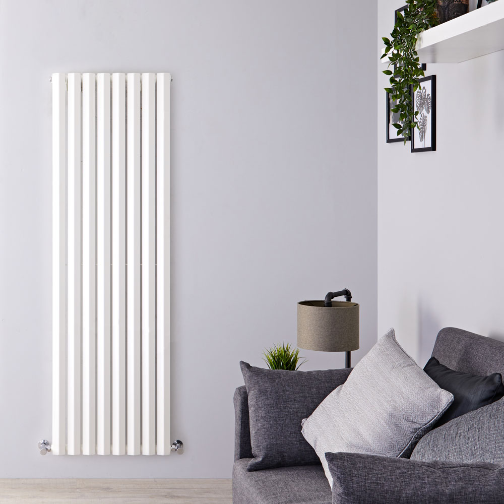 Radiatore di Design Verticale - Bianco - 1780mm x 560mm x 60mm - 1401 Watt - Rombo