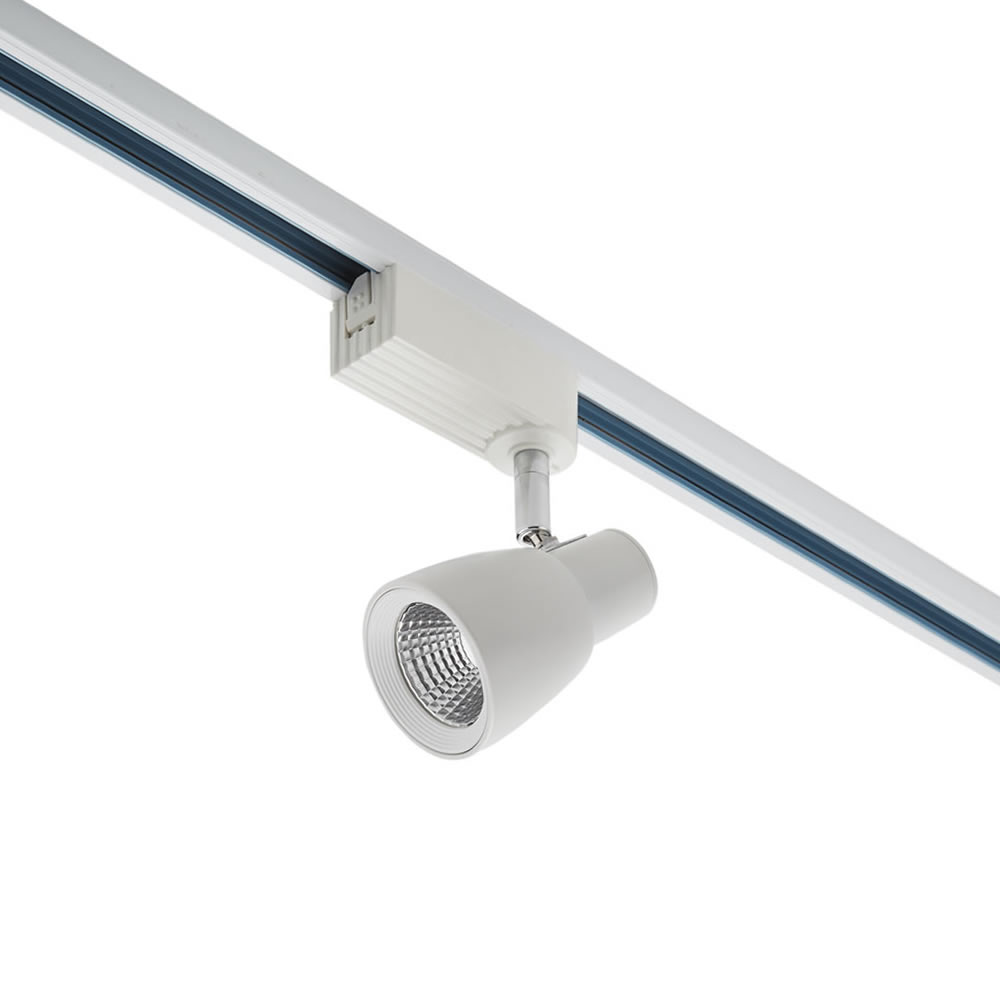 Biard Faretto LED 10W Dimmerabile Bianco per Binari a Singolo Circuito
