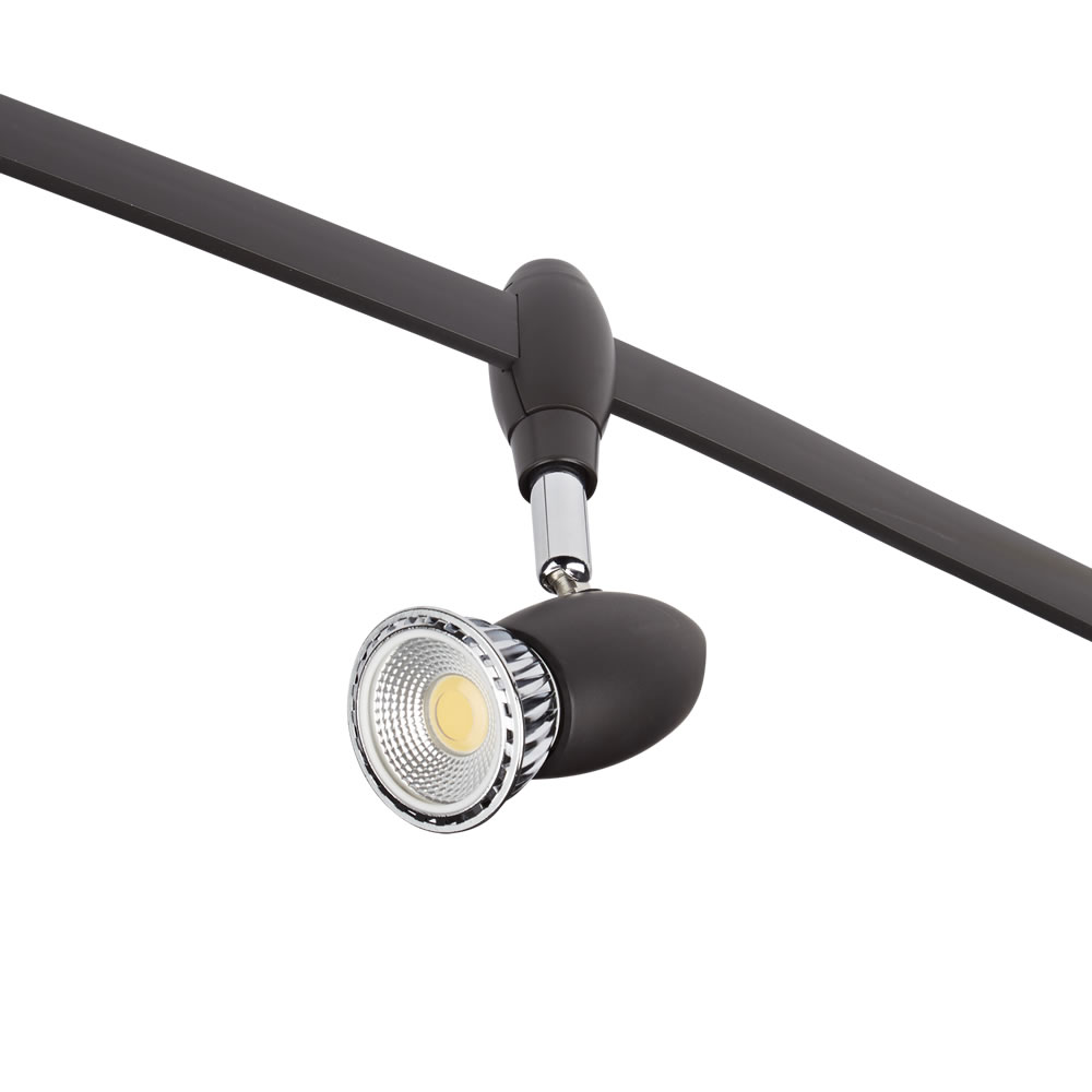 Biard Faretto Nero LED per Binario Flessibile - Forio