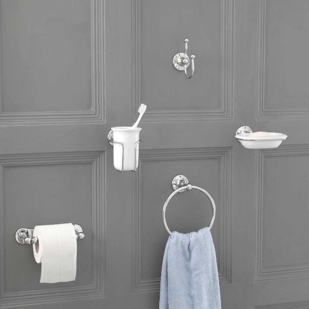Set di Accessori per Bagno con 6 Articoli Tradizionali