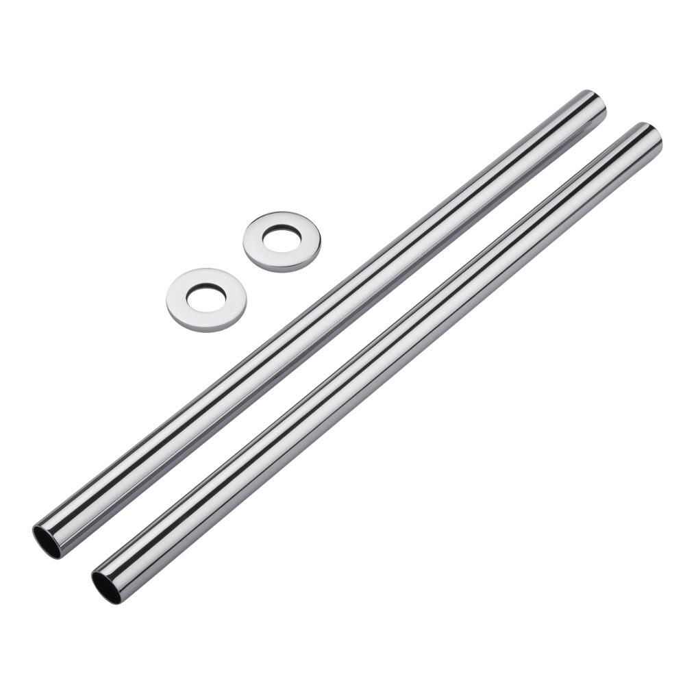 Guaine Copri Tubi con Finitura Cromata 300mm (Coppia)