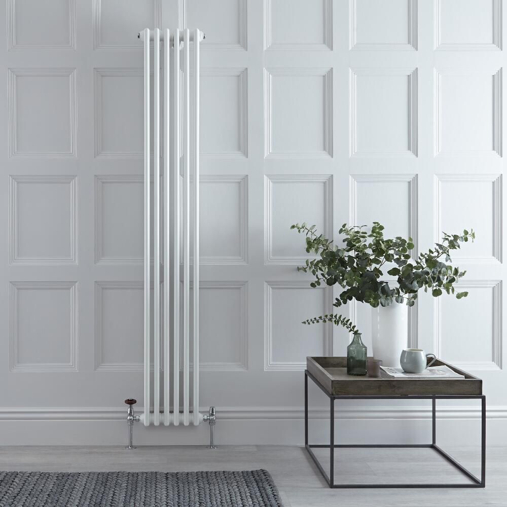 Radiatore di Design Verticale a 3 Colonne Tradizionale - Bianco - 1800mm x 293mm x 100mm - 1169 Watt - Regent