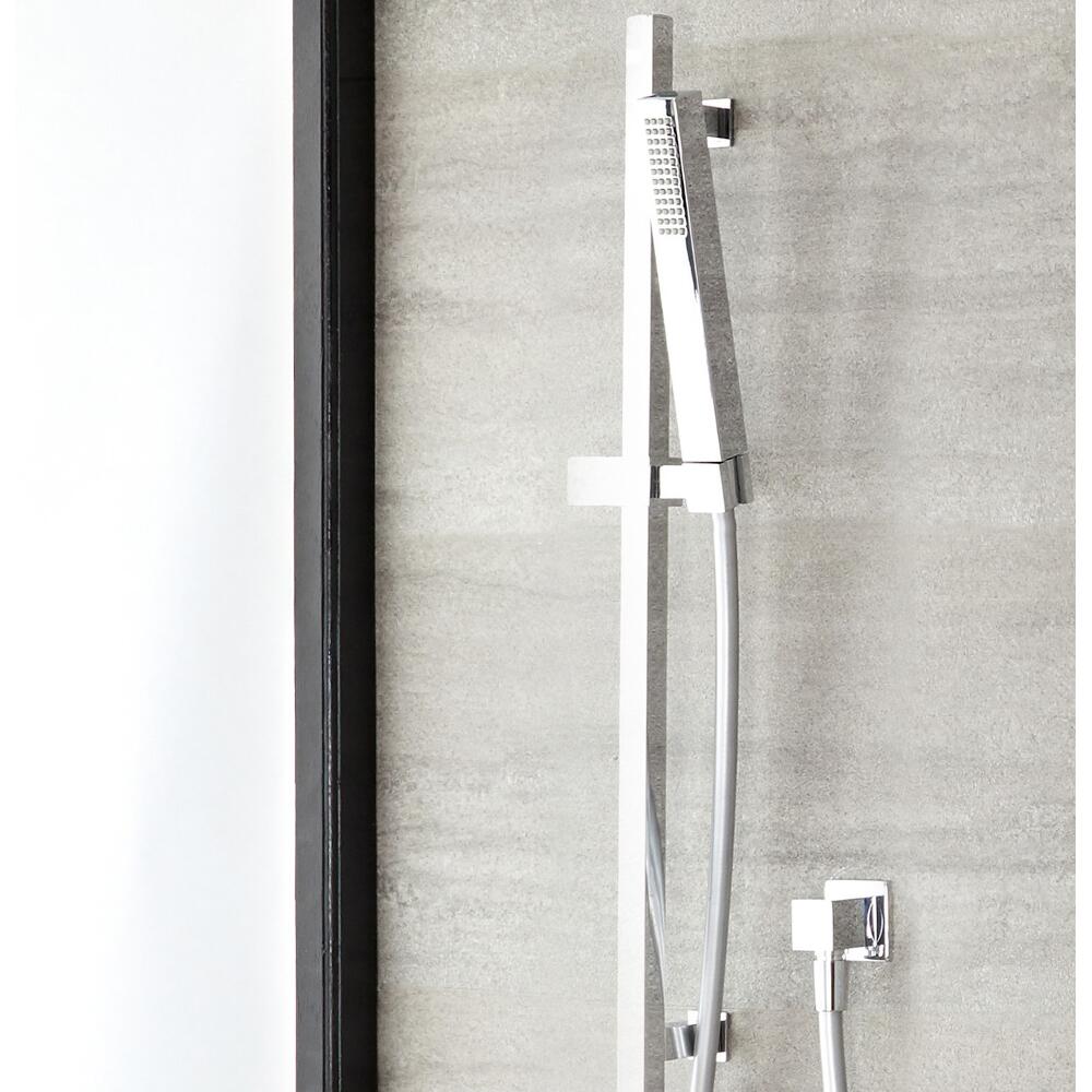 Kit Doccia Rettangolare con Asta Saliscendi