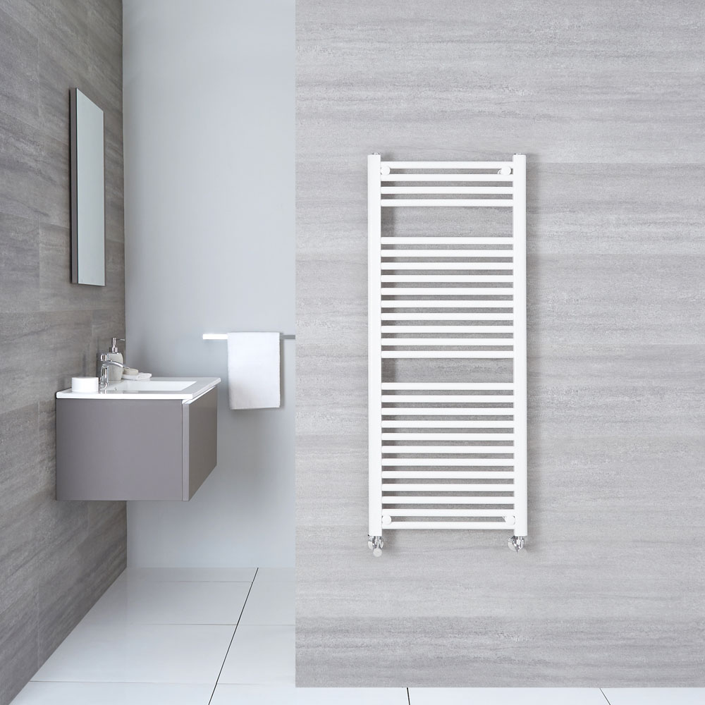 Radiatore Scaldasalviette Piatto - Bianco - 1200mm x 500mm x 30mm - 686 Watt - Etna