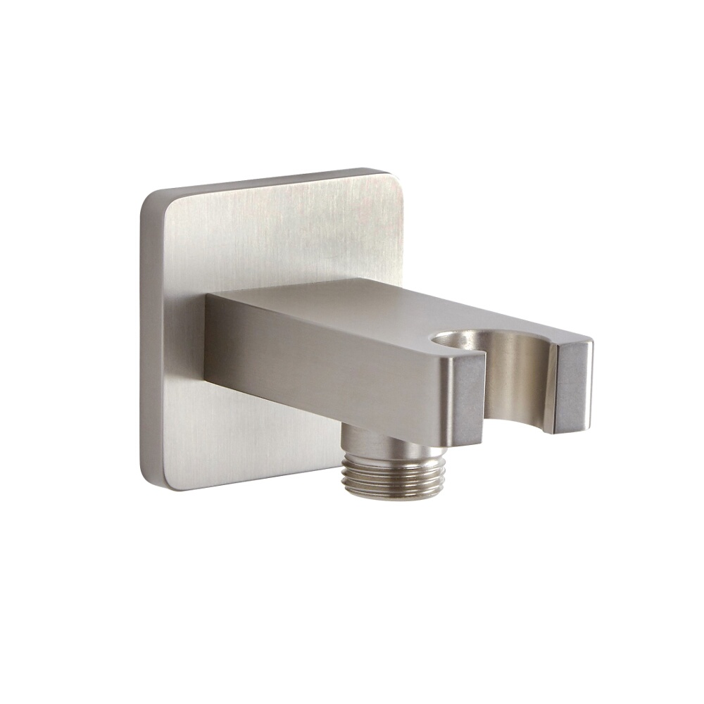 Gomito Murale con Staffa Realizzato in Ottone con Finitura Spazzolata