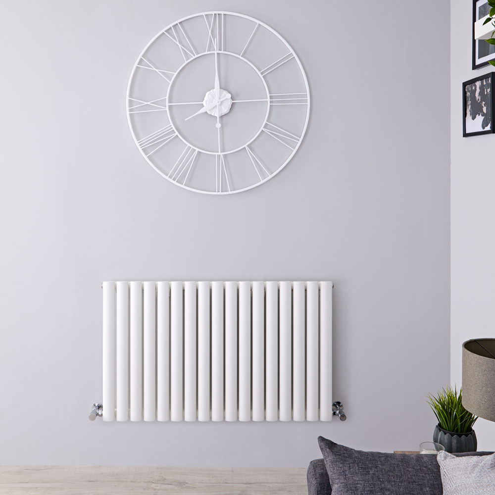 Radiatore di Design Orizzontale - Bianco - 601mm x 1000mm x 78mm - 948 Watt - Revive