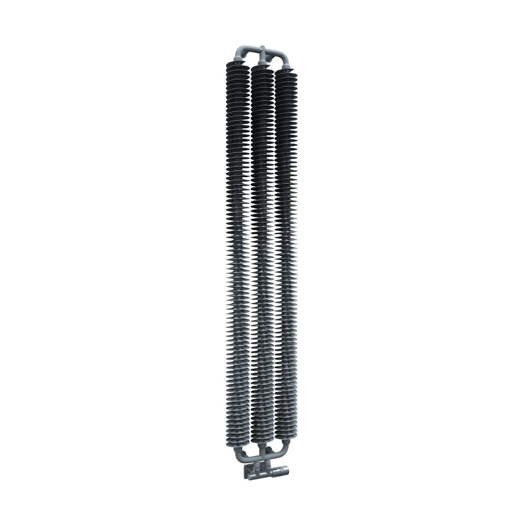 Radiatore di Design Verticale con Attacco Centrale - Argento Opaco - 1720mm x 290mm x 90mm - 836 Watt - Tatra