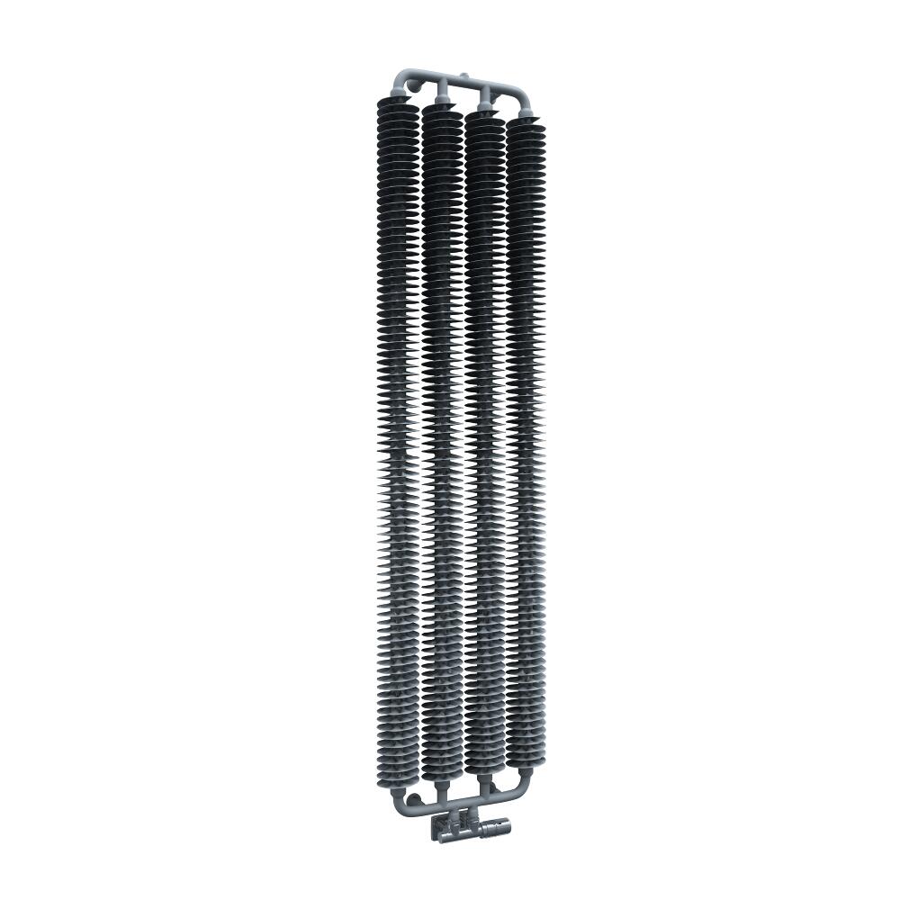 Radiatore di Design Verticale con Attacco Centrale - Argento Opaco - 1720mm x 390mm x 90mm - 1105 Watt - Tatra